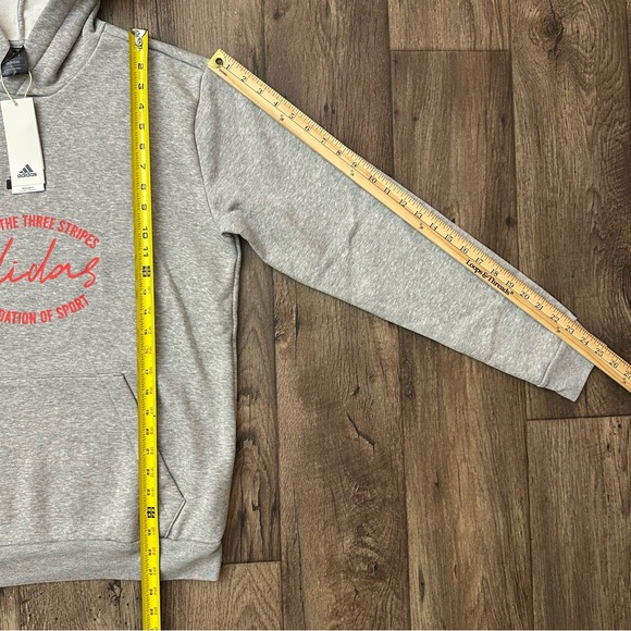 Adidas Hoodie Multi Sport Hooded Sweatshirt Work Out Men’s Size S Gray - Picture 9 of 11